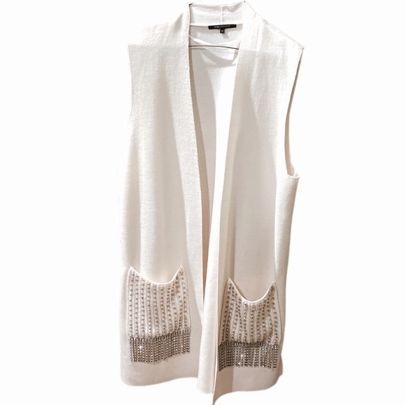 Kobi Halperin Ashton Beaded Fringe Sweater Vest - Picture 2 of 15